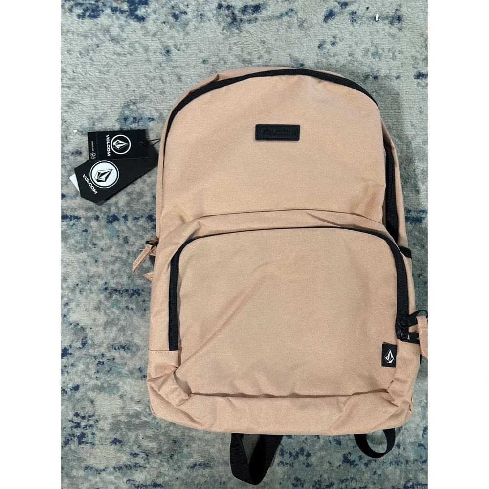 VOLCOM Upperclass Poly Backpack Red Clay NWT Retail $50 Very Nice Pack